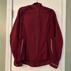 Lululemon Cross chill Maroon Zip-Up Jacket size 8